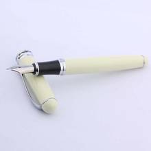 Luxury Business Office School Supplies Writing  Jinhao X750  Ivory White Silver Clip Medium Nib Gift Fountain Pen 2024 - buy cheap