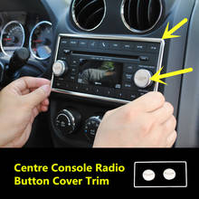 Consola Central interior de Radio para coche, embellecedor de cubierta de botón, accesorios de decoración interior de coche, para Jeep Wrangler JK 2007-2016 2024 - compra barato