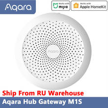 Original Aqara M1S Hub Gateway with RGB Led Night Light Zigbee APP Remote Control Smart Home Work With Mijia APP Apple HomeKit 2024 - buy cheap