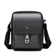 Weysfor Fashion Men Shoulder Bag for ipad Men PU Leather Flaps Men's Crossbody Bags Business Brown Flap Male Solid Messenger Bag 2024 - buy cheap