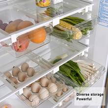 Kitchen Organizer Adjustable Kitchen Refrigerator Storage Rack Fridge Freezer Shelf Holder Pull-out Drawer Organiser Space Saver 2024 - buy cheap