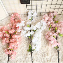 Flor Artificial de Sakura japonesa, planta de pared, flores de cerezo, estilo INS, planta de primavera, bonsái, bricolaje, decoración para el hogar y la boda 2024 - compra barato