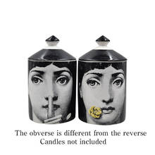 Girl Shush Bite Flower Double-sided Candle Holder Handmade Candles Jar Storage Bin Ceramic Crafts Home Decoration Storage Box 2024 - buy cheap