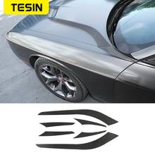 TESIN Soft Carbon Fiber Stickers for Dodge Challenger Auto Engine Hood Decoration Cover Accessories for Dodge Challenger 2015+ 2024 - buy cheap