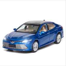 1: 32 simulação 8th geração toyota camry liga modelo de carro decoração brinquedo das crianças aniversário ano novo presente de natal azul 2024 - compre barato