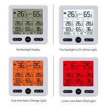 Wireless Thermometer Hygrometer LCD Digital Indoor Outdoor High Precision Thermostat Temperature Controller with Color Alarm 2024 - buy cheap