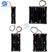 Caja de almacenamiento de batería ABS con cable, 1x2x3x4x18650, 1, 2, 3 y 4 ranuras 2024 - compra barato