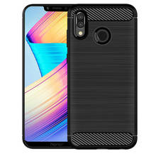 Capa amortecedora de fibra de carbono, capa anti-risco de tpu macio de fibra de carbono capa original para huawei honor play 2024 - compre barato