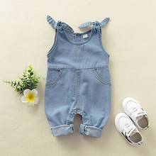 2020 Newborn Boy Baby Girl Denim Romper Long Jumpsuit Playsuit Outfit Clothes Sunsuit Kids Overalls 2024 - buy cheap