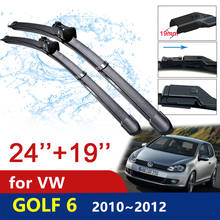 Escobilla de aparcamiento de coche para Volkswagen VW Golf 6 MK6 2009 ~ 2013 5K, cepillos de parabrisas delantero, accesorios de coche 2010 2011 2012 2024 - compra barato