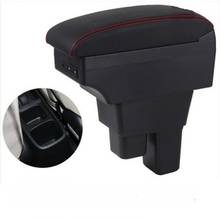 For Honda Fit Jazz 2008-2013 armrest box central Store content Storage box armrest box with cup holder USB interface 2024 - buy cheap