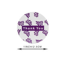 8 styles Paper Round Thank You Stickers 1inch 50pcs Label Stickers Gift Packaging Seals Kraft Stationery Sticker 2024 - buy cheap