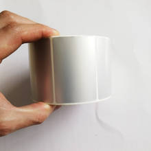 Papel adesivo autoadesivo para impressora, à prova d'água de 60x40x1000 com fileira única de prata matte pet 2024 - compre barato