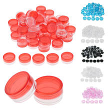 50 Pieces 3g Plastic Cosmetic Pot Jars Lotion Cream Sample Empty Container Refillable with Lids 2024 - buy cheap