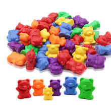 1 Набор радужных шестицветных медведей, Обучающие познания радужных цветов, Обучающие игрушки, подарки, Обучающие игрушки Монтессори 2024 - купить недорого