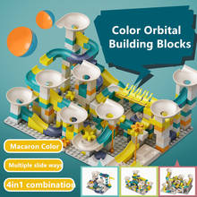 83-332PCS Marble Race Run Big Size Block Duploed Building Blocks Funnel Slide DIY Bricks Toys For Kids 2024 - buy cheap