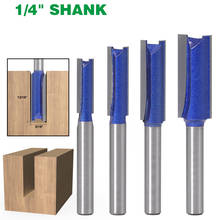 1PC 1/4" 6.35MM Shank Milling Cutter Wood Carving 1/4" 5/16" 3/8" 1/2"Cutting Diameter Straight Woodworking Router Bit Carpenter 2024 - buy cheap
