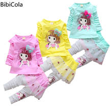 baby clothing set spring autumn girls fashion Printed T-Shirt+Pant 2pcs Set kidsGirls Clothing Sets Sport Suit Baby Girl Clothes 2024 - buy cheap