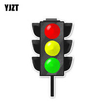 YJZT 15,9*8,4 см Предупреждение знак внимание с изображением светофоров, аксессуары, автомобильные наклейки C30-0638 2024 - купить недорого