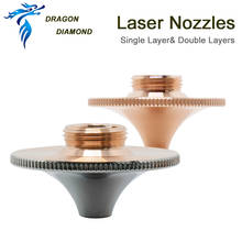 Bocais de laser de fibra diamante dragon, laser único & duplo dia.28mm, calibre 0.8 - 4.0 para cabeça de corte de fibra laser 2024 - compre barato