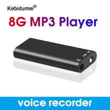 kebidumei Professional Voice Activated Recording Pen Mini Digital Voice Recorder Audio Recording Dictaphone MP3 Player 8GB 2024 - buy cheap
