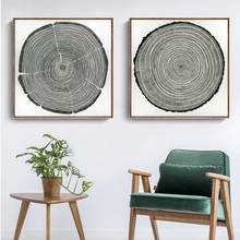 Tree Cross Section Annual Ring Growth Ring Living Room Decorative Canvas Paintings Hotel Club Nordic Style Hanging Pictures 2024 - buy cheap