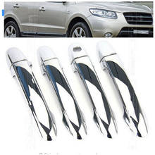 Car styling ABS Chrome Door Handle Bowl Trim Door handle Protective covering Cover Trim for Hyundai Santa Fe / IX45 2006-2012 2024 - buy cheap