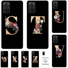 Flower 26 English Name Letters Custom Initial Case For OPPO A92 A72 OPPO A52 Soft Silicone Cover 2024 - buy cheap