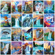 Evershine 5D Diamond Painting Waterfall Full Square Rhinestone Diamond Embroidery Natural Scenery Mosaic Cross Stitch Crafts Kit 2024 - buy cheap