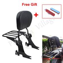 Detachable Rear Passenger Backrest Sissy Bar w/ Luggage Rack For Harley Sportster Custom 1200 CB XL883 XL1200 XL883N 2004-later 2024 - buy cheap