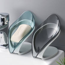 Leaf Shape Soap Box Bathroom Drainage Soap Holder Storage Container Eco-friendly Durable Bathroom Storage Tools ABS+PS+Silicone 2024 - buy cheap