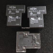 5teile/los 832A-1A-F-C-B 12VDC  24VDC   Neue Relais 4 PIN Eine reihe von schließer 2024 - buy cheap