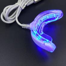 Dispositivo inteligente de clareamento dental de led, equipamento portátil carregador usb de luz azul led para clareamento dental 2024 - compre barato