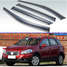 Visera Exterior de plástico para ventana, parasol, protector contra la lluvia, Deflector, para Suzuki s-cross 2013-2018, 4 Uds. 2024 - compra barato