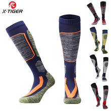 X-Tiger Ski Socks Winter Warm Thermal Cycling Skiing Soccer Socks Long Leg Warmers Sock Man Outdoor Sports Snowboard Slip Sock 2024 - buy cheap