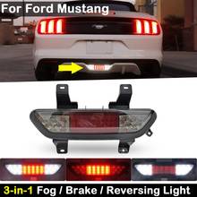 3-in-1 Smoked Lens LED Rear Fog Light Brake Lights Reverse Lamp For  Ford Mustang Coupe&Convertible 2015-up 2024 - buy cheap