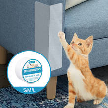 S/m/l pet cat scratch guarda esteira gatos transparentes riscando pós móveis sofá garra protetor almofadas gato scratch tape 2024 - compre barato