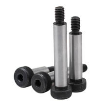 Diâmetro liso da barra do parafuso da tomada do aço carbono 10mm 16mm-150mm por muito tempo 2 pces m8 allen ombro parafusos do eixo ombros limite plugues parafuso 2024 - compre barato