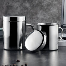 210ml 400ml Stainless Steel Coffee Mug Portable Cup Double Wall Drinking Milk Tea Cup with Lid Handle 2024 - buy cheap