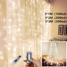 USB curtain fairy lights LED lights string bedroom Christmas girl romantic lights copper wire lights string remote control 2024 - buy cheap