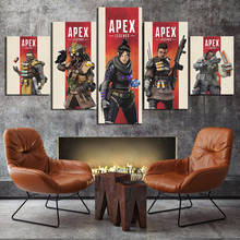 Геймер стены искусства 5 Панель Apex легенды игровой модульный холст Плакаты изображения HD печатает Картины домашний декор Гостиная украшения 2024 - купить недорого