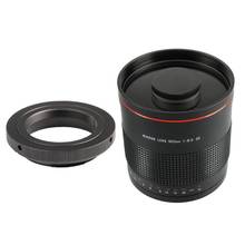 JINTU 900mm f/8.0 Manual Focus Camera Telephoto Lens For Canon 80D 90D Rebel T3i T4i T5 T5i T6 T7 T6i T6s T7i SL1 SL2 60D 70D 2024 - buy cheap