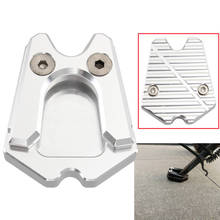 Мотоциклетная Серебристая подножка, боковая подставка для ног, увеличивающая удлинитель, опорная пластина для Vespa GTS 300 GTV 3Vie Sprint LX скутеров 2024 - купить недорого