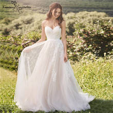 Boho Wedding Dresses for Women 2022  Sweetheart Backless A-Line Bohemian Bride Dress Bridal Gowns Vestido De Noiva 2024 - buy cheap