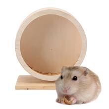 Hamster de madeira para exercício, rato pequeno com roda de madeira para animais de estimação, descanso para corrida e brinquedo para exercício 2024 - compre barato