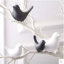 Europeu-estilo de cerâmica artesanato pássaro, enfeites de decoração de mesa de escritório em casa, presentes de decoração de casamento criativo 2024 - compre barato