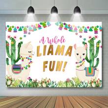 Fiesta Llama Backdrop A Whole Llama Fun Birthday Backdrops Llama  Cactus Below Mexican Theme  Birthday Baby Shower Party Decor 2024 - buy cheap