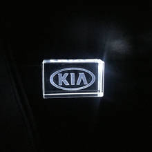 KIA-memoria USB de cristal + metal, pendrive de 4GB, 8GB, 16GB, 32GB, 64GB y 128GB, memoria externa con logotipo personalizado, en oferta 2024 - compra barato