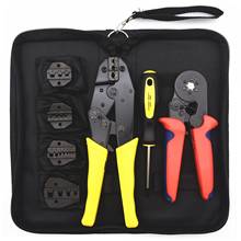 Wire Crimper Pliers Engineering Spring Ratchet Terminal Electrical Crimping Tools With Screwdriver 4 Replaceable Terminals 2024 - buy cheap