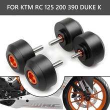 LIGTA Передняя и задняя защита от ударов колесных вилок для мотоцикла ползунок для KTM RC 125 200 390 Duke 2024 - купить недорого